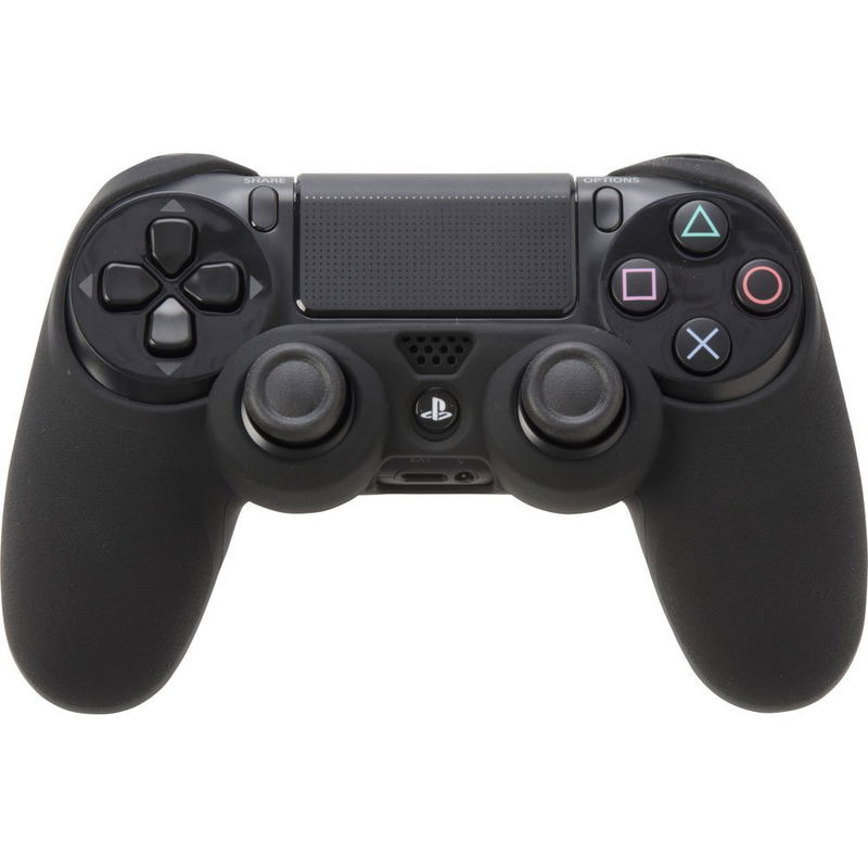 High Grip Silicon Cover for Dual Shock 4 (Black) image 3