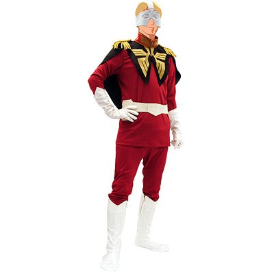 Mobile Suit Gundam Char Costume Set (Men's Free Size) image 1