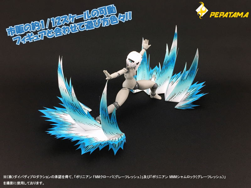 PEPATAMA Series PCP-0006 Paper Effect Fighting Spirit A Comic Ver. Blue (Re-run) image 3