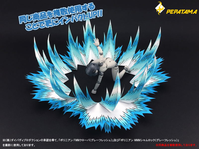 PEPATAMA Series PCP-0006 Paper Effect Fighting Spirit A Comic Ver. Blue (Re-run) image 6