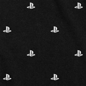 PlayStation Logo Full Pattern T-shirt Black (L Size) [Re-run]