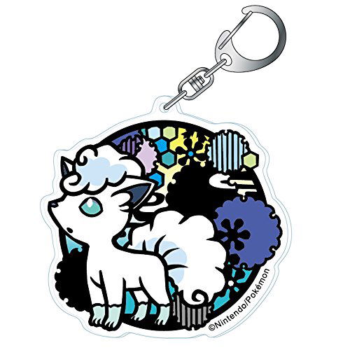 Pokemon Kirie Series Acrylic Keychain: Alolan Vulpix