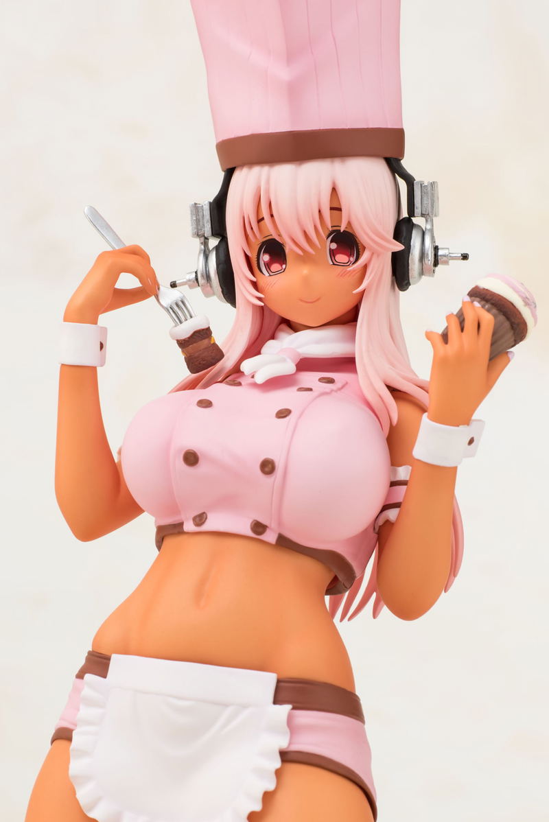 Super Sonico 1/6 Scale Pre-Painted Nama Figure: Super Sonico Fresh Figure Patissier Strawberry Choco Ver. image 3