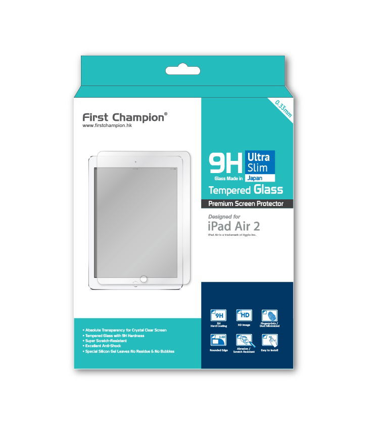 First Champion 9H Tempered Glass (iPad Air 2) image 1