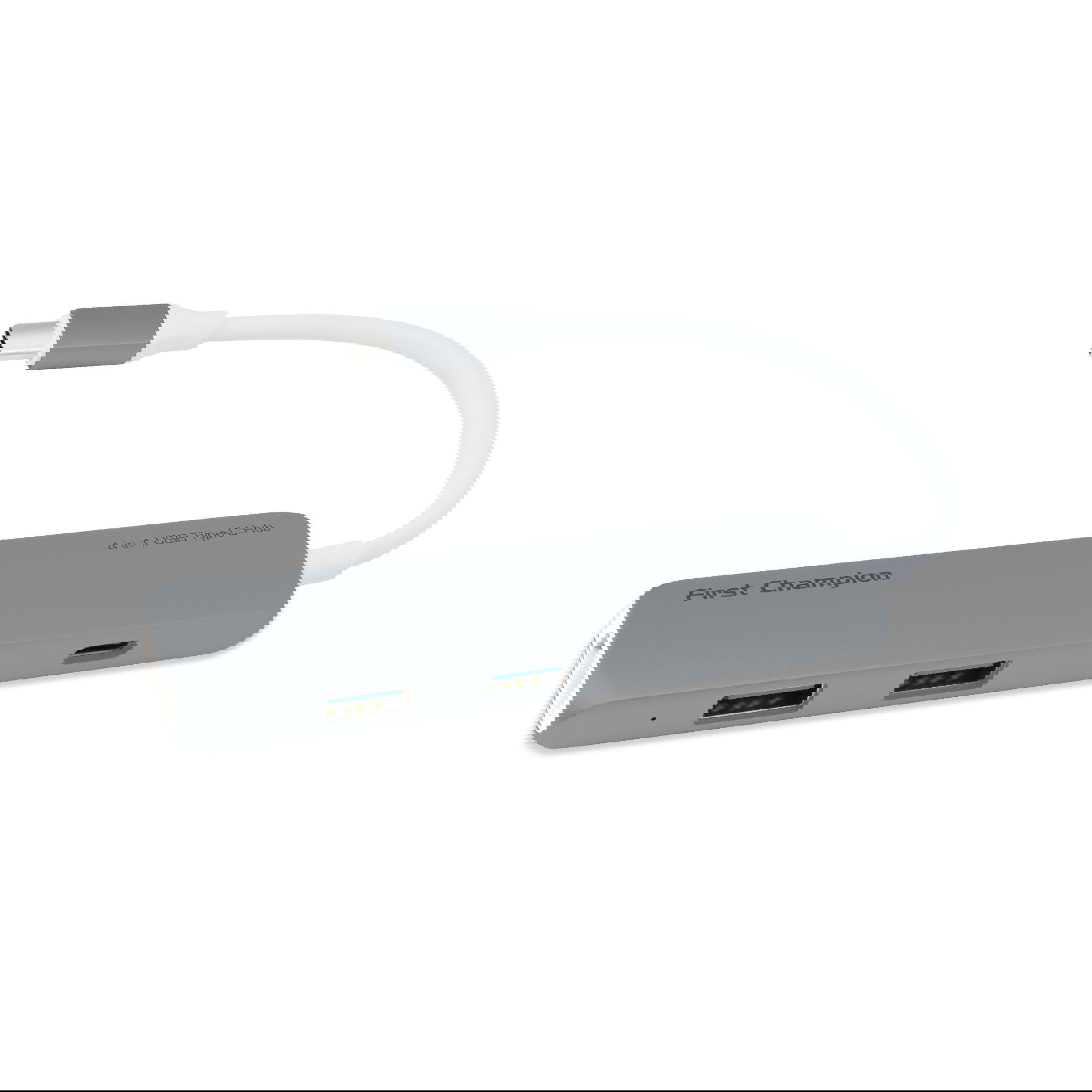 First Champion USB 3.1 Type-C 4-in-1 Multiport Hub (Gray)
