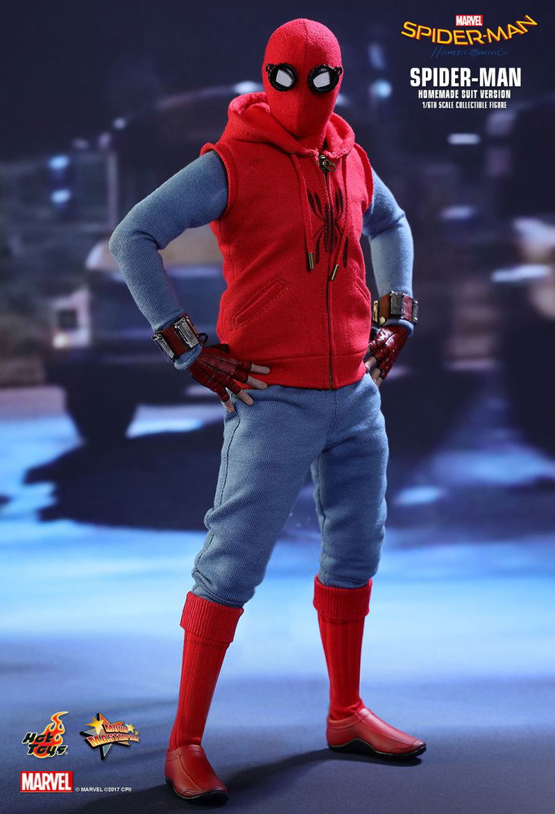 Spiderman Homemade Suit Action Figure Spider-Man Homecoming 1/6