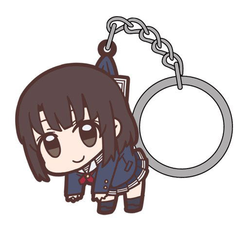 Saekano: How to Raise a Boring Girlfriend Tsumamare Keychain: Kato Megumi School Uniform Flat Ver. (Re-run) image 1