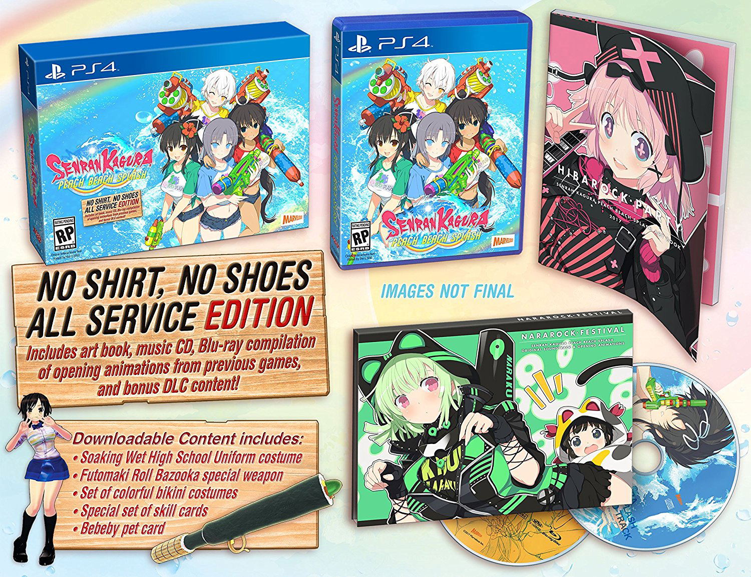 Senran Kagura: Peach Beach Splash [No Shirt, No Shoes, All Service