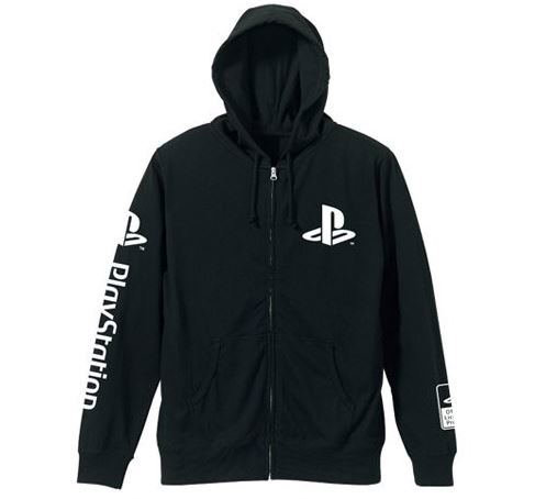 PlayStation Logo Zipper Hoodie Black (L Size) image 1