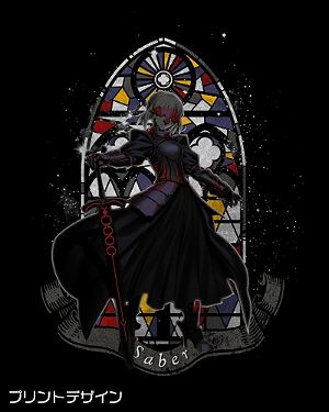 Fate/Grand Order Arturia Pendragon [Alter] T-shirt Black (L Size)