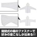 Itemya Wizard Zipper Hoodie Plain Stitch Ver. White (XL Size) thumbnail 4