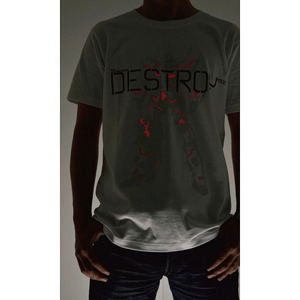 Mobile Suit Gundam Unicorn Destroy Mode T-shirt White (L Size)