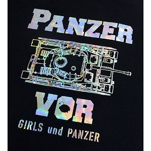 Girls Und Panzer Der Film - Pz. Kpfw. IV Hologram Print T-shirt (Mens L Size)