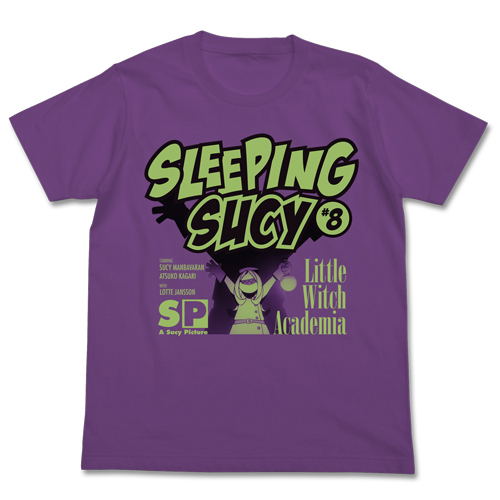 Little Witch Academia - Sleeping Sucy T-shirt Purple (L Size) image 1