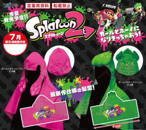 Splatoon 2 Hooded Towel: Girl (Neon Pink)_