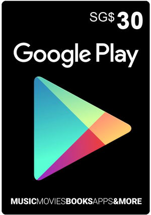 Google Play Card (SGD30 / for Singapore accounts only)_