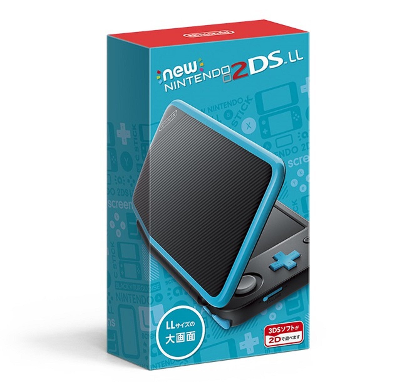 New Nintendo 2DS LL (Black x Turquoise)