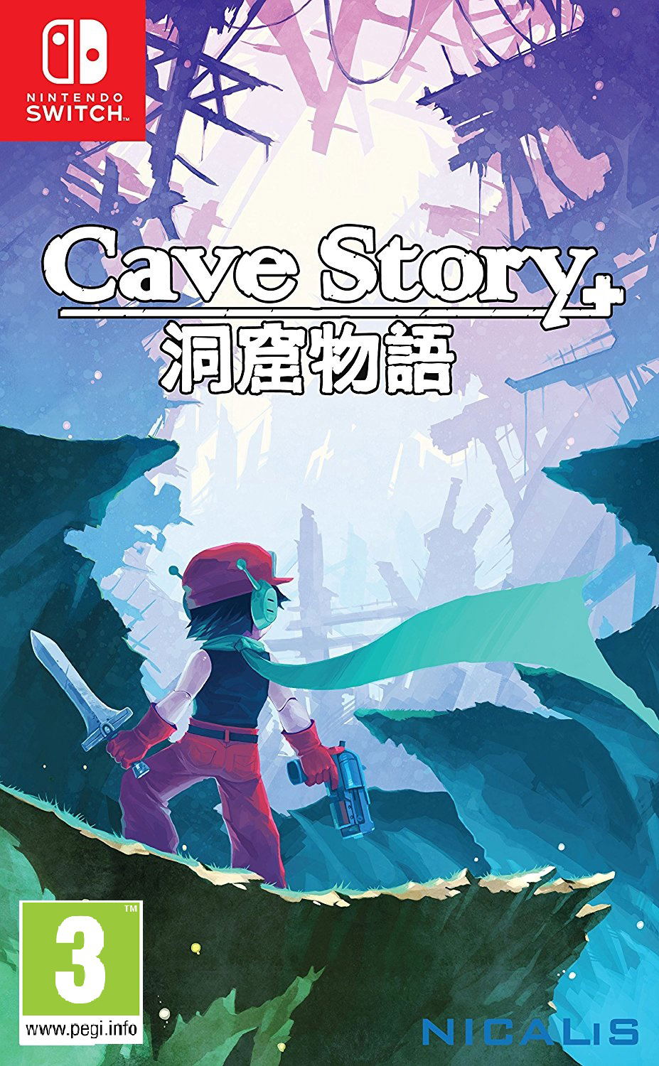 レトロマッチラベル 北欧デザイン 鳥 switch Cave Story+ スイッチ