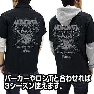 Overlord Momonga / Ainz Patch Base Work Shirt Black (L Size)