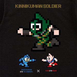 Rockman 29th Anniversary × Kin29man Collaboration T-shirt - Kinnikuman Soldier (S Size)