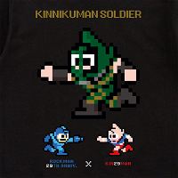 Rockman 29th Anniversary × Kin29man Collaboration T-shirt - Kinnikuman Soldier (L Size)