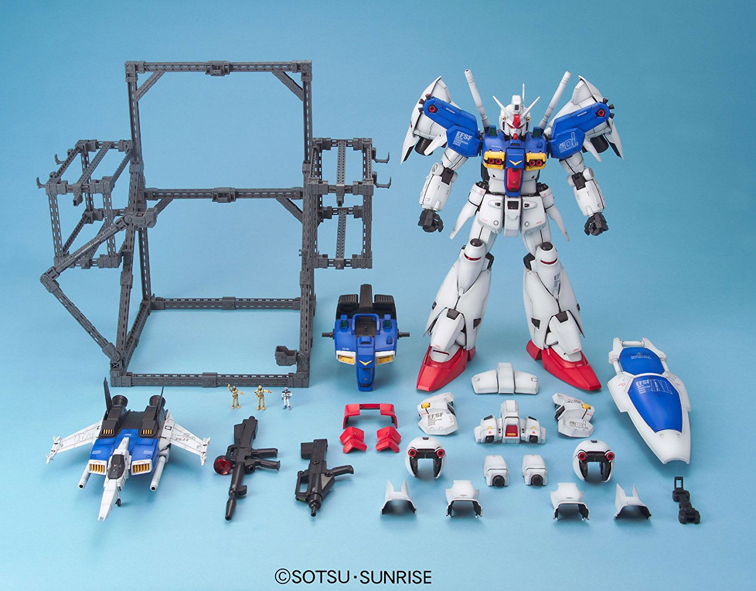 GUNDAM GP01/Fb 1/60 スケール Mobile Suit Gundam 1/60 Scale Model Kit: RX-78 GP01/Fb Gundam GP01