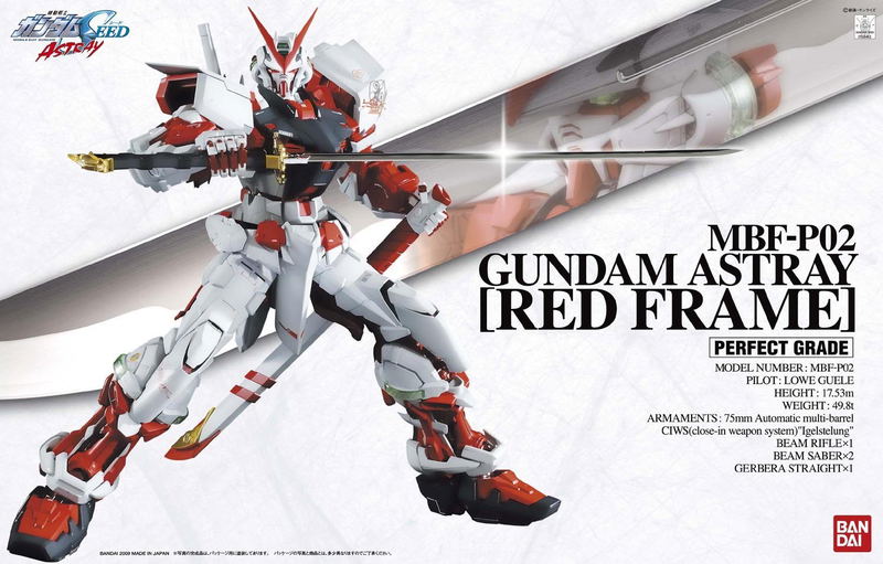 Mobile Suit Gundam Seed Astray 1/60 Scale Model Kit: Gundam Astray Red Frame (PG) image 9