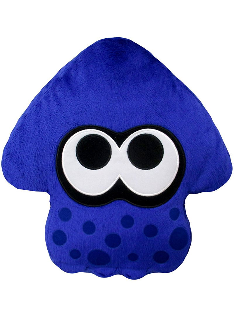 Splatoon 2 Plush: Bright Blue Squid Cushion image 1