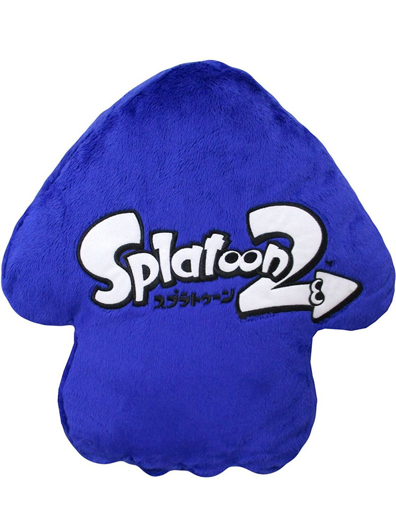 Splatoon 2 Plush: Bright Blue Squid Cushion image 2
