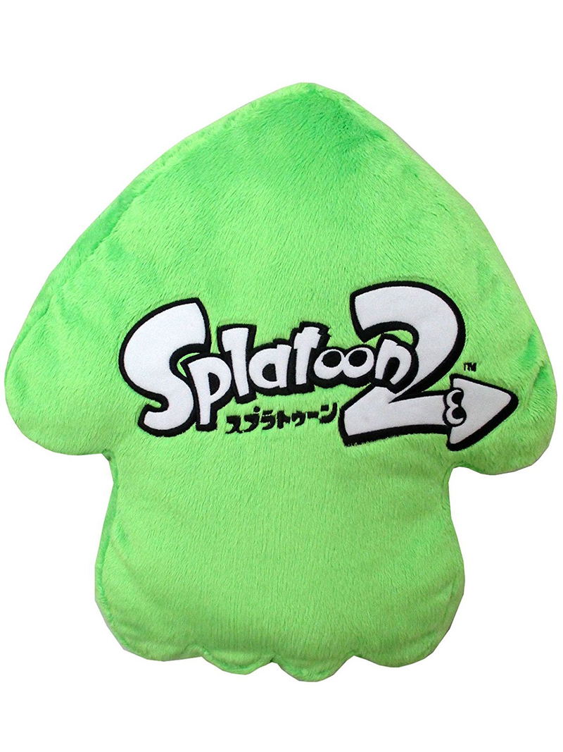Splatoon 2 Plush: Neon Green Squid Cushion (Re-run) image 2