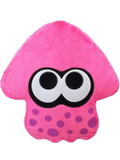 Splatoon 2 Plush: Neon Pink Squid Cushion (Re-run) thumbnail 1
