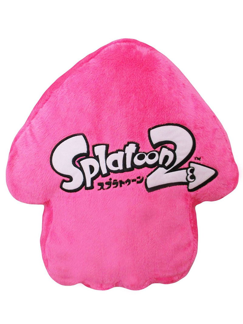 Splatoon 2 Plush: Neon Pink Squid Cushion (Re-run) image 2