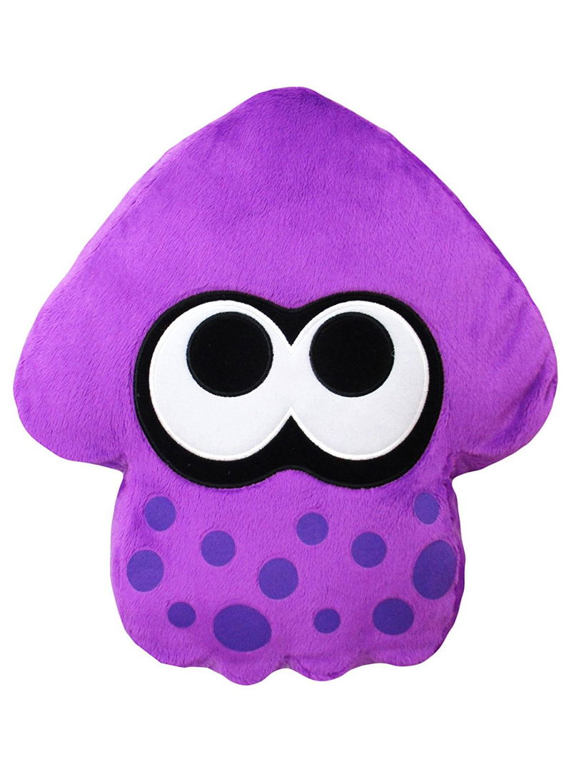 Splatoon 2 Plush: Neon Purple Squid Cushion image 1
