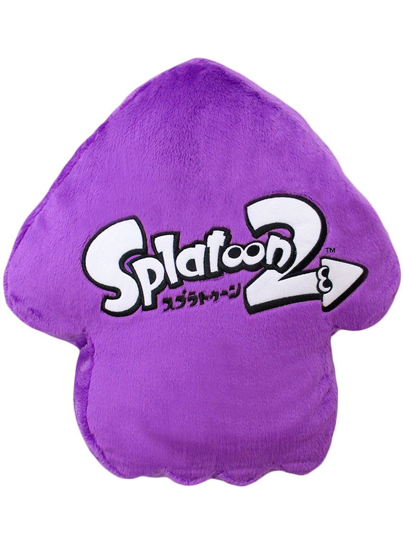 Splatoon 2 Plush: Neon Purple Squid Cushion image 2