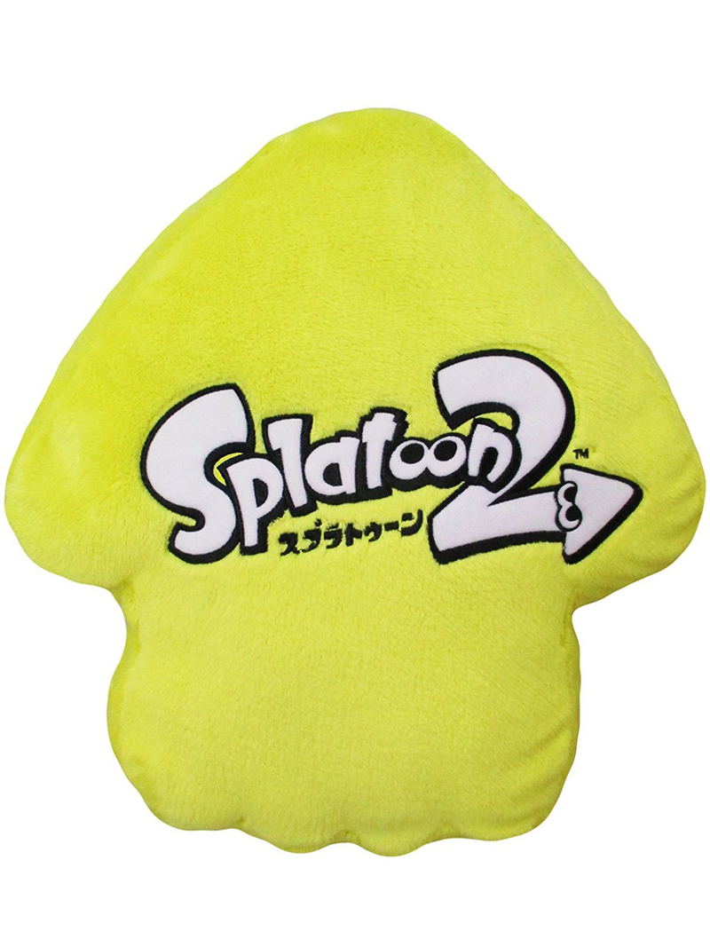 Splatoon 2 Plush: Neon Yellow Squid Cushion image 2