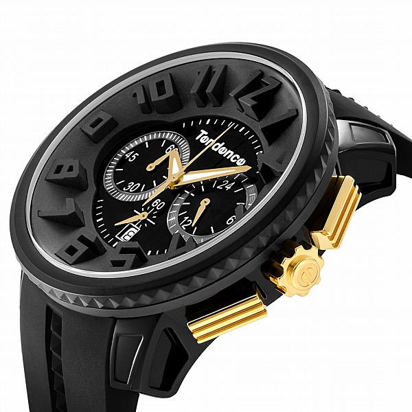 Tendence Wrist Watch Gulliver Round Chrono - 666 Ryu Ga Gotoku Collaboration Limited Model TY 046018 Men's (Black) image 2
