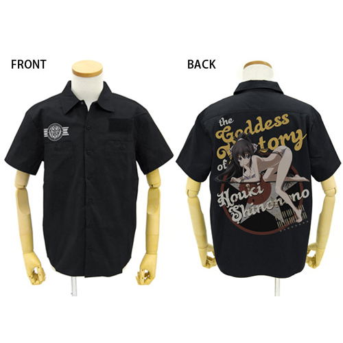 Infinite Stratos Houki Shinonono Full Color Work Shirt Nose Art Ver. Black (XL Size) image 1