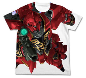 Mobile Suit Gundam Unicorn Shinanju Full Graphic T-shirt White (S Size)_