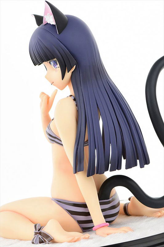 Ore no Imouto ga Konna ni Kawaii Wake ga Nai 1/4 Scale Pre-Painted Figure: Kuroneko Stripe Mizugi Nekomimi Ver. Second Cute (Re-run) image 16