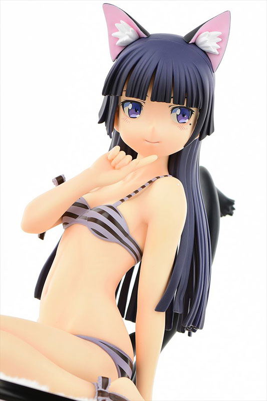 Ore no Imouto ga Konna ni Kawaii Wake ga Nai 1/4 Scale Pre-Painted Figure: Kuroneko Stripe Mizugi Nekomimi Ver. Second Cute (Re-run) image 17