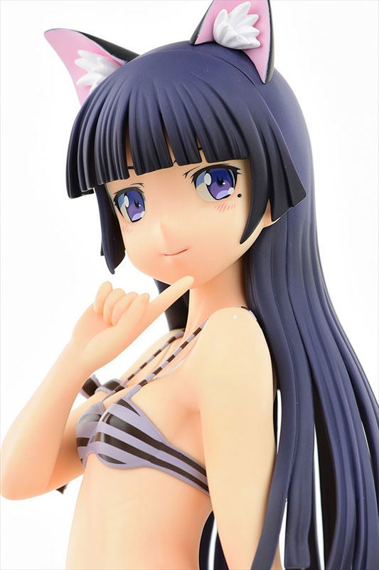Ore no Imouto ga Konna ni Kawaii Wake ga Nai 1/4 Scale Pre-Painted Figure: Kuroneko Stripe Mizugi Nekomimi Ver. Second Cute (Re-run) image 18
