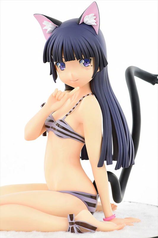 Ore no Imouto ga Konna ni Kawaii Wake ga Nai 1/4 Scale Pre-Painted Figure: Kuroneko Stripe Mizugi Nekomimi Ver. Second Cute (Re-run) image 4
