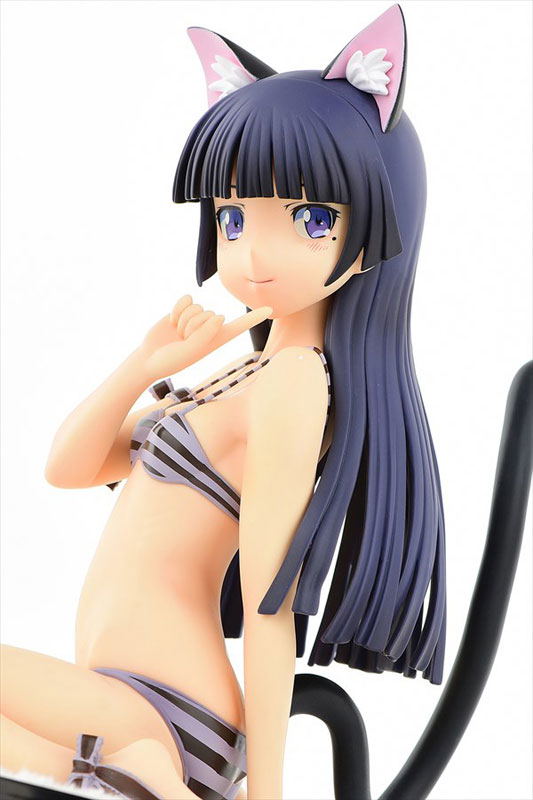 Ore no Imouto ga Konna ni Kawaii Wake ga Nai 1/4 Scale Pre-Painted Figure: Kuroneko Stripe Mizugi Nekomimi Ver. Second Cute (Re-run) image 8