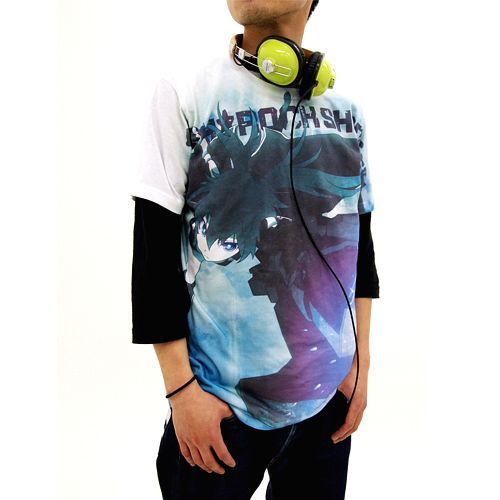 Black Rock Shooter Brs Full Graphic T-shirt White (XL Size) image 3