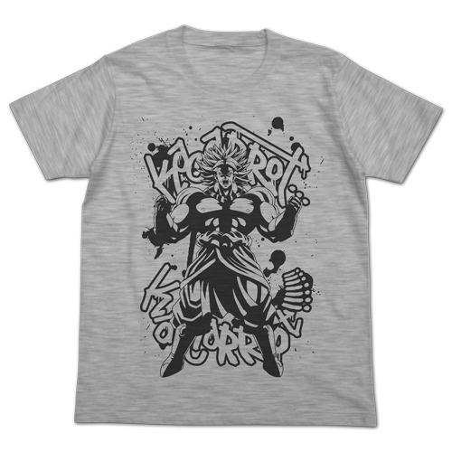 Dragon Ball Z Broly T-shirt Heather Gray (M Size) image 1