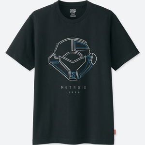 Metroid 1986 Men Utgp Nintendo Short-Sleeve Graphic T-shirt (S Size)_