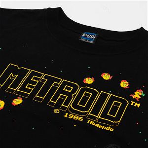 Metroid, Random Multi-Ending Ver. T-shirt Black (XL Size)