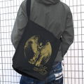 Ys Logo Shoulder Tote Bag Black thumbnail 2