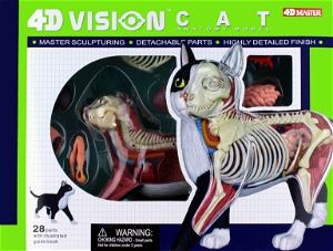 4D VISION Animal Dissection No. 29: Cat Anatomy Model Black / White (Re-run)