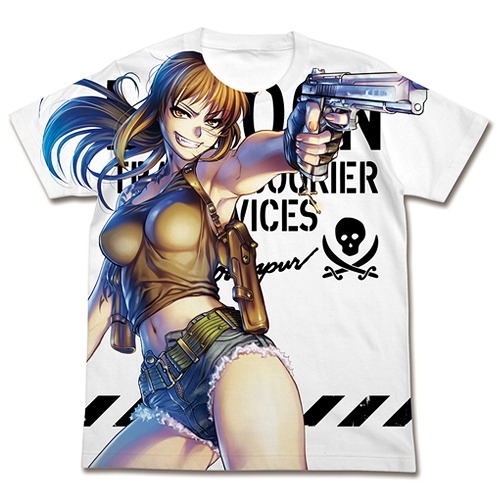 Black Lagoon "Levi" Full Graphic T-shirt 2015 Ver. White (S Size) image 1